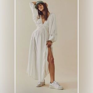 Free People White Maxi Dress